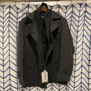 Grey Men’s Newport Short Peacoat